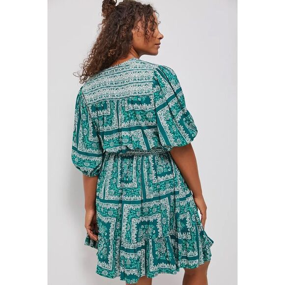 NWT Anthropologie Isabel Dress Size 3X Porridge Green Floral $138 - Picture 4 of 7